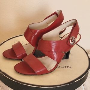 Michael Kors Red Leather Shoes